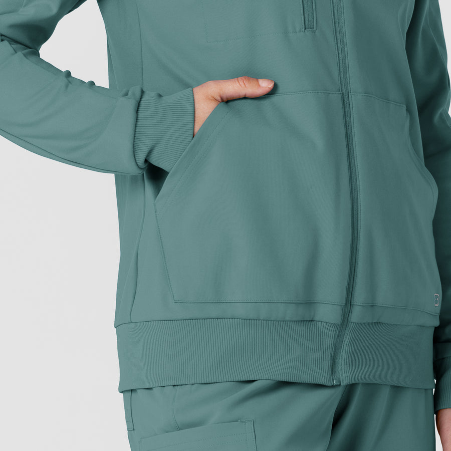 RENEW Knit Women’s Zip Hoodie - Vintage Teal