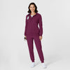 RENEW Knit Women’s Zip Hoodie Wine full scrub set