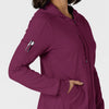 RENEW Knit Women’s Zip Hoodie Wine side detail 2