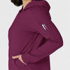 RENEW Knit Women’s Zip Hoodie Wine back detail