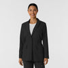 Layers Women's Blazer Short Lab Coat Black