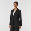 Layers Women's Blazer Short Lab Coat Black side view