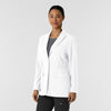 Layers Women's Blazer Short Lab Coat White side view