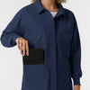NURTUR Women’s Scrub Shirt Jacket - Navy front pocket