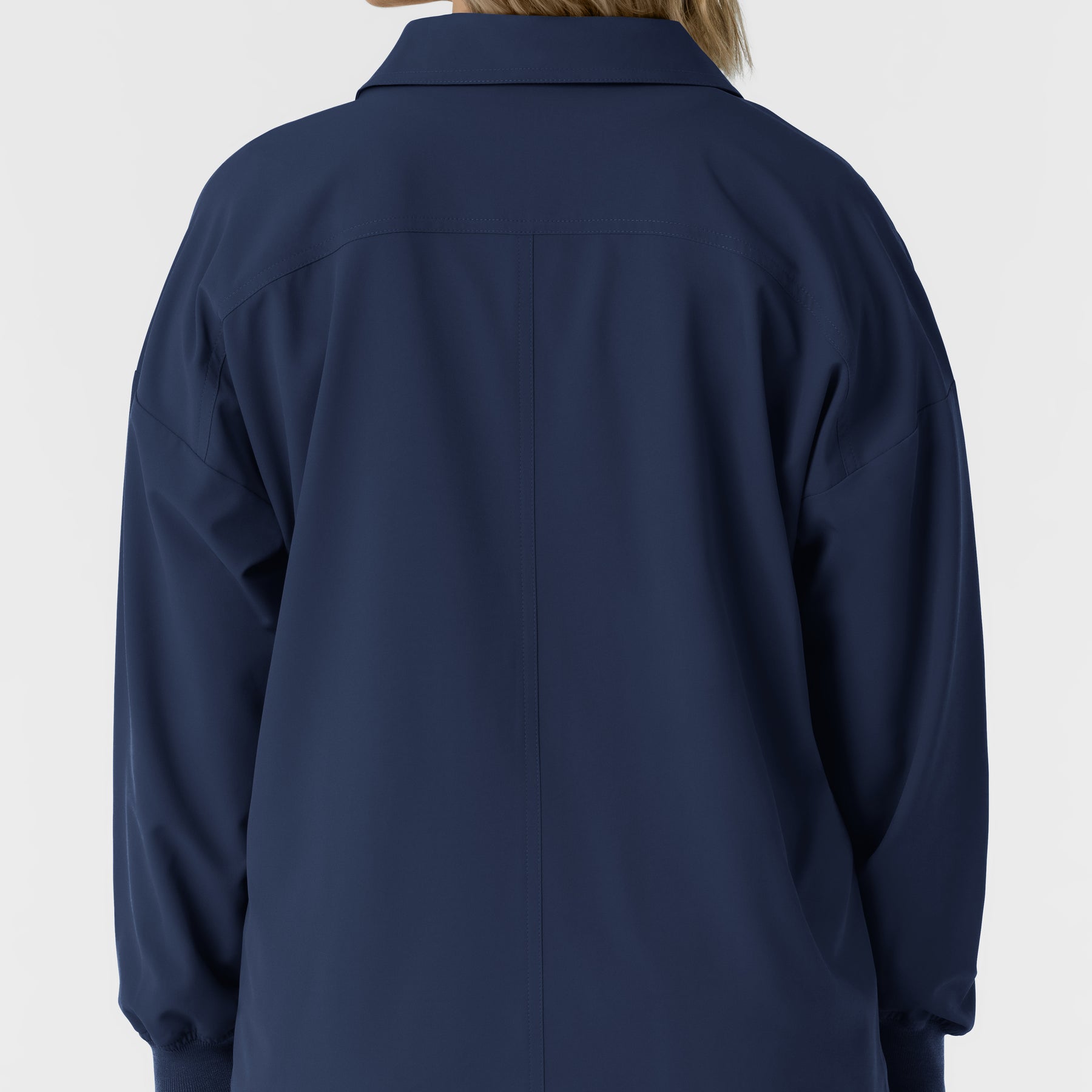 NURTUR Women’s Scrub Shirt Jacket - Navy back detail
