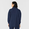 NURTUR Women’s Scrub Shirt Jacket Navy back view