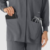 NURTUR Women’s Scrub Shirt Jacket Pewter side view