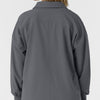 NURTUR Women’s Scrub Shirt Jacket Pewter back detail