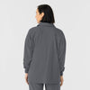 NURTUR Women’s Scrub Shirt Jacket Pewter back view