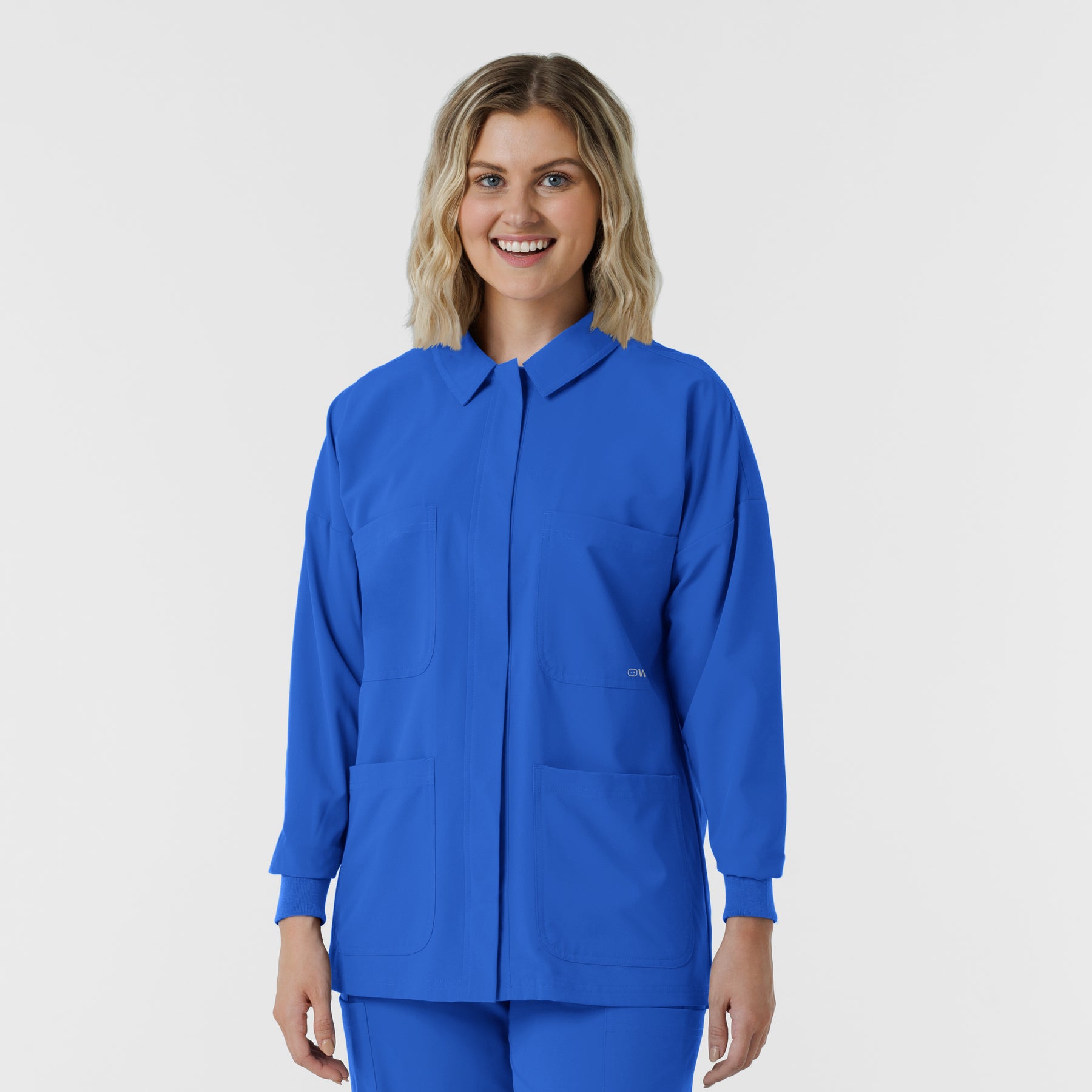 NURTUR Women’s Scrub Shirt Jacket Royal