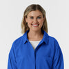 NURTUR Women’s Scrub Shirt Jacket royal neckline