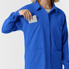 NURTUR Women’s Scrub Shirt Jacket royal chest pocket