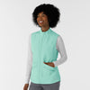 Layers Women's Everything Everywhere Scrub Vest Aruba Blue side view