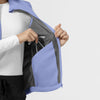 Layers Women's Everything Everywhere Scrub Vest Ceil Blue front detail