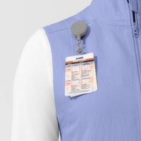 Women's Everything Everywhere Scrub Vest - Ceil Blue