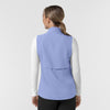 Layers Women's Everything Everywhere Scrub Vest Ceil Blue back view