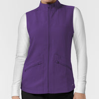 Women's Everything Everywhere Scrub Vest - Eggplant
