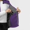 Layers Women's Everything Everywhere Scrub Vest Eggplant front detail