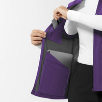 Layers Women's Everything Everywhere Scrub Vest Eggplant side detail 1