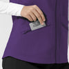 Layers Women's Everything Everywhere Scrub Vest Eggplant side detail 2