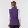 Layers Women's Everything Everywhere Scrub Vest Eggplant back view