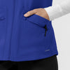 Layers Women's Everything Everywhere Scrub Vest Galaxy Blue back detail