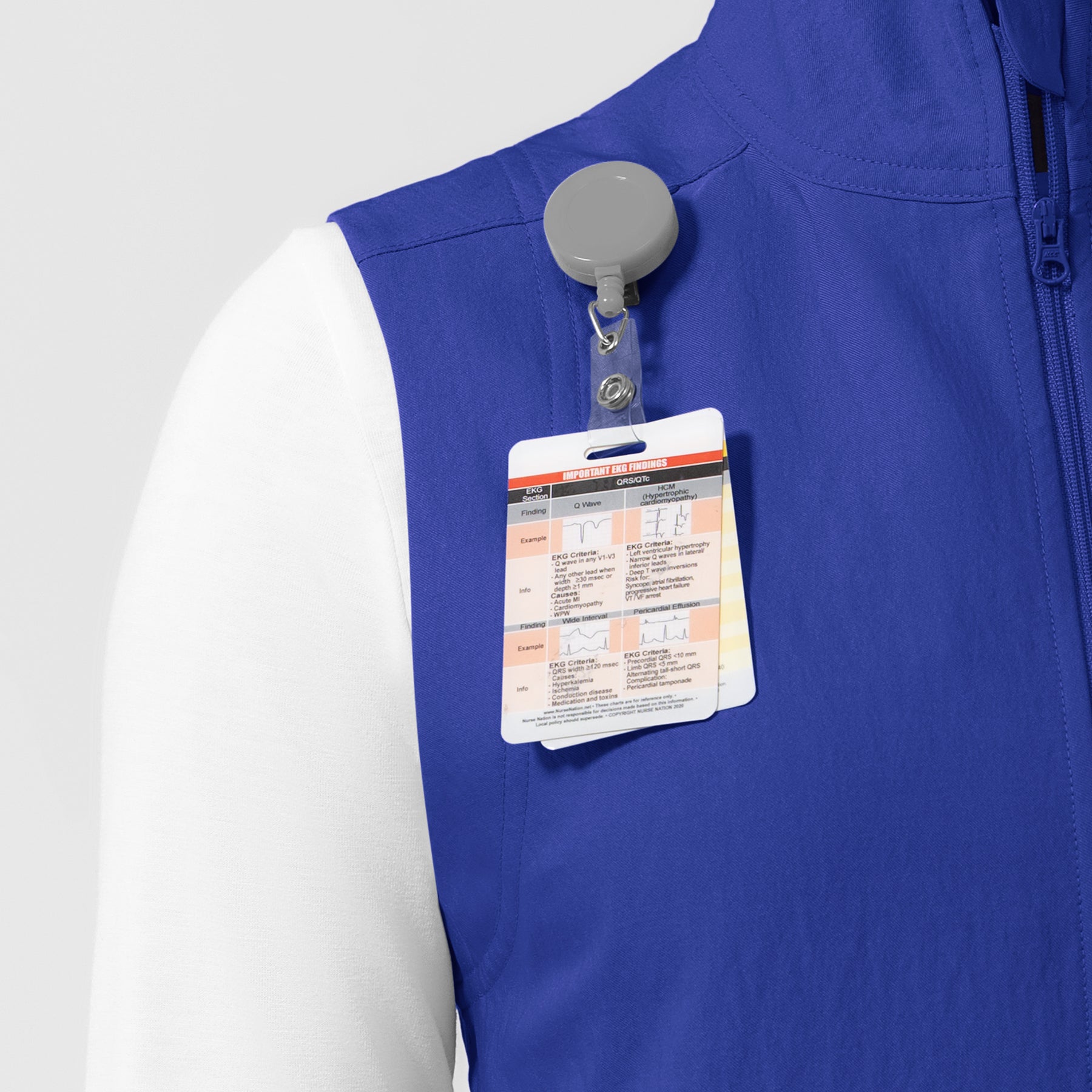 Women's Everything Everywhere Scrub Vest - Galaxy Blue