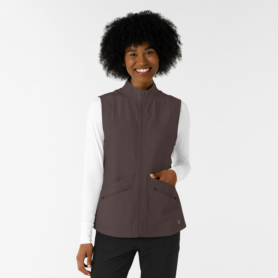 Layers Women's Everything Everywhere Scrub Vest Graphite