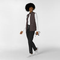 Layers Women's Everything Everywhere Scrub Vest Graphite full scrub set