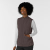 Layers Women's Everything Everywhere Scrub Vest Graphite side view