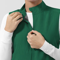 Women's Everything Everywhere Scrub Vest - Hunter Green