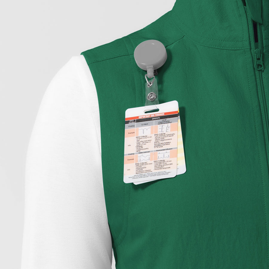 Women's Everything Everywhere Scrub Vest - Hunter Green