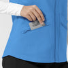 Layers Women's Everything Everywhere Scrub Vest Malibu Blue side detail 2