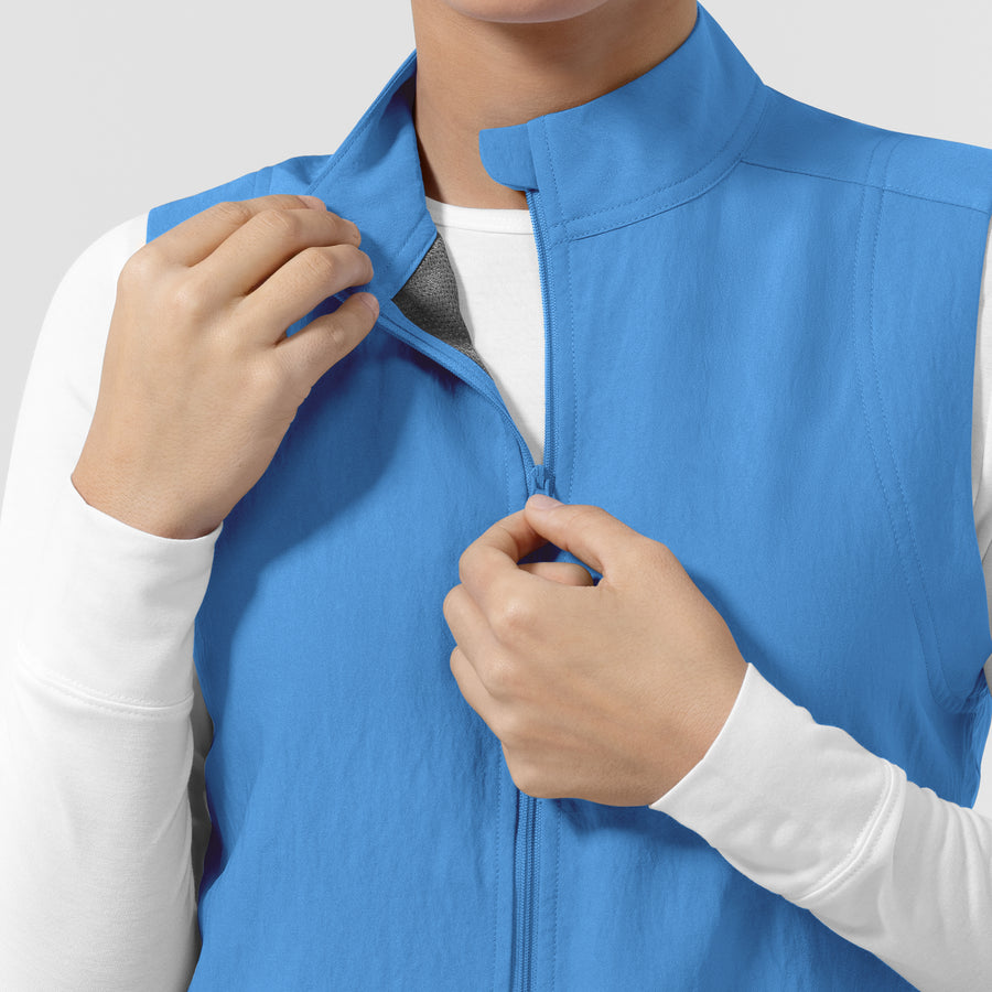 Women's Everything Everywhere Scrub Vest - Malibu Blue