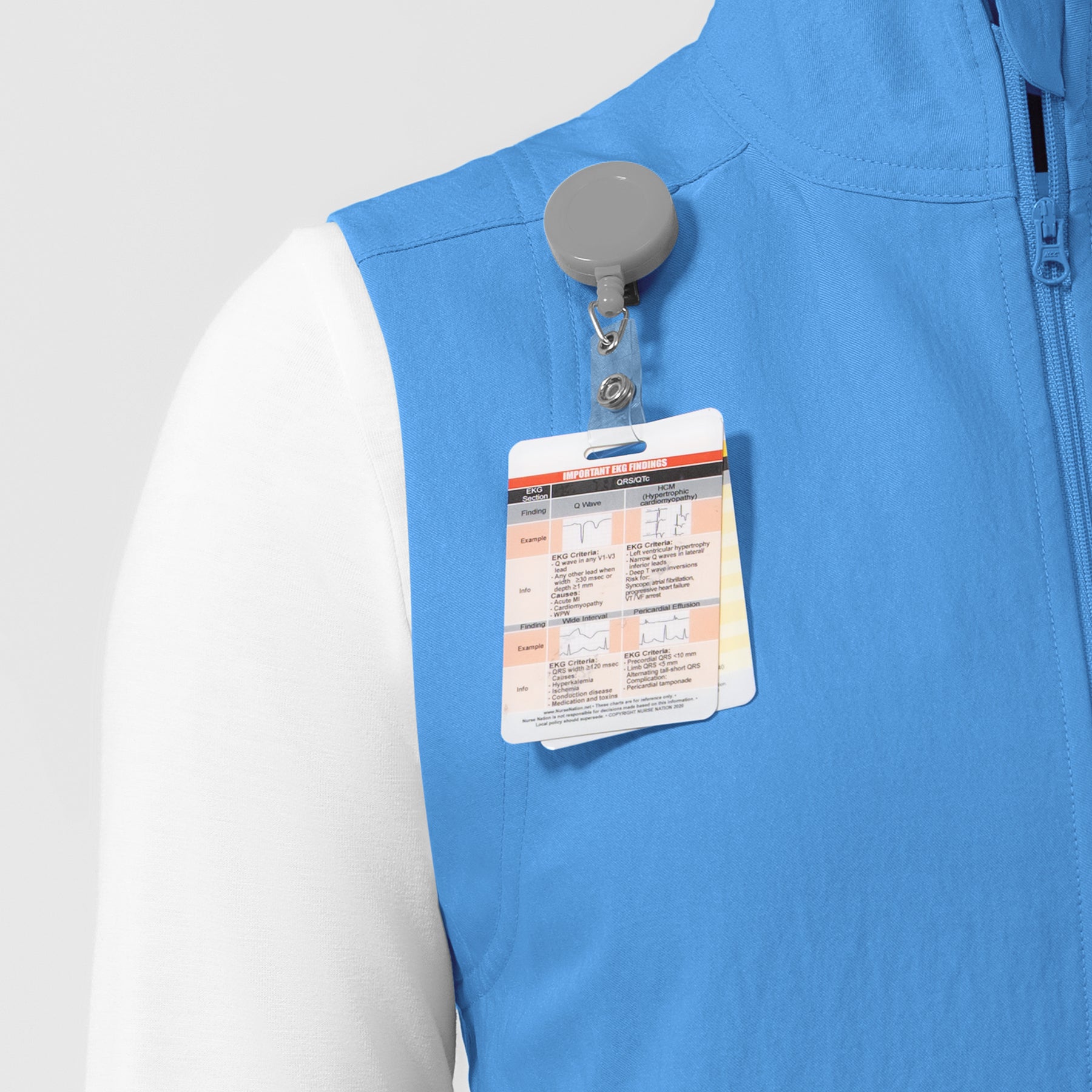 Women's Everything Everywhere Scrub Vest - Malibu Blue