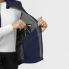 Layers Women's Everything Everywhere Scrub Vest Navy front detail