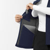 Layers Women's Everything Everywhere Scrub Vest Navy side detail 1