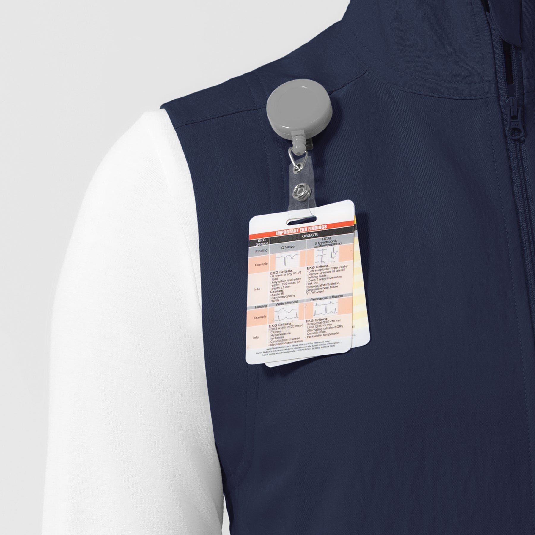 Women's Everything Everywhere Scrub Vest - Navy