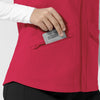 Layers Women's Everything Everywhere Scrub Vest Red side detail 2