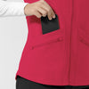 Layers Women's Everything Everywhere Scrub Vest Red hemline detail