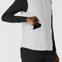 Women's Everything Everywhere Scrub Vest White top pocket