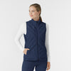 Knits and Layers Women's Quilted Scrub Vest Navy