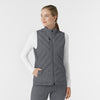 Knits and Layers Women's Quilted Scrub Vest Pewter