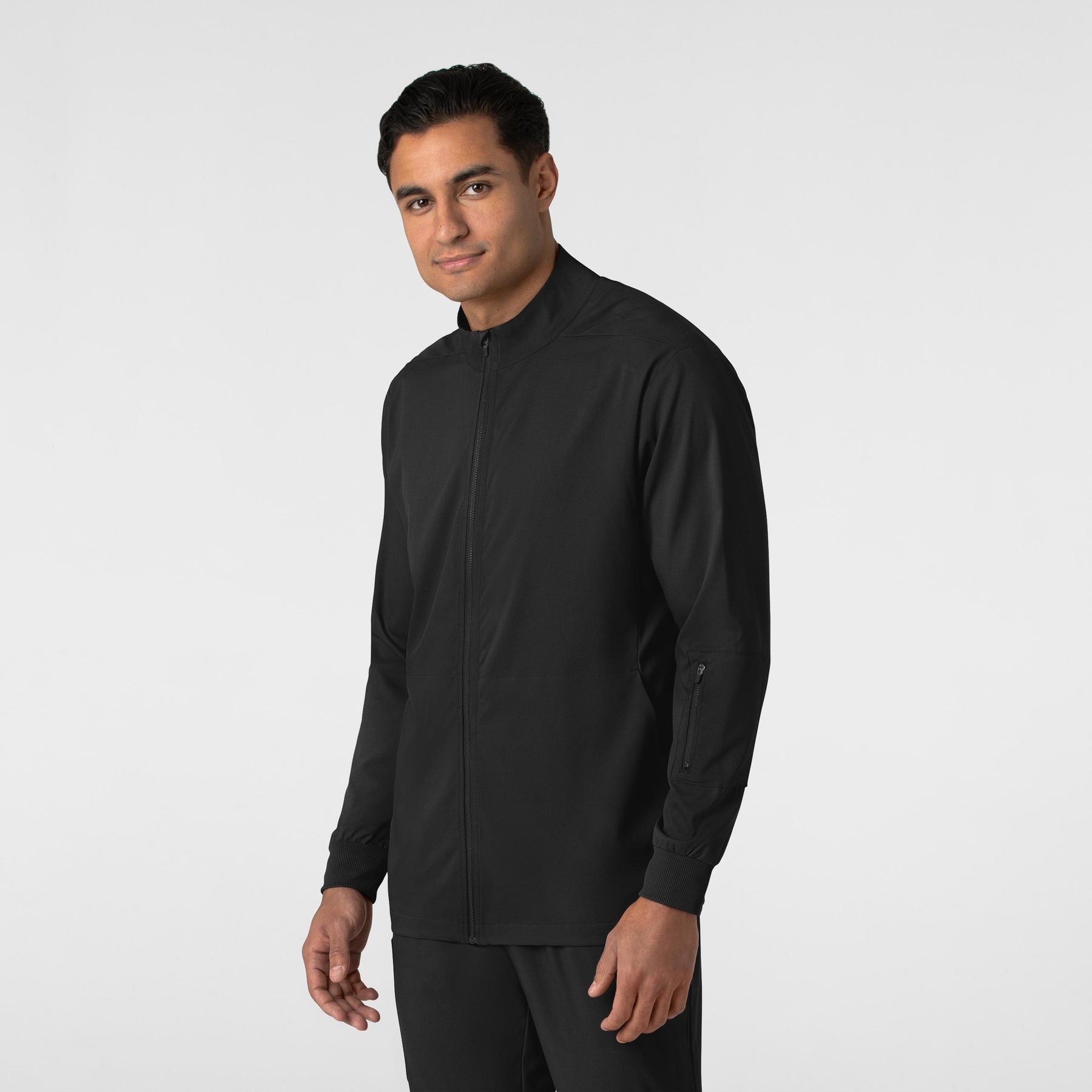 Boundless Men's Warm Up Jacket Black side view