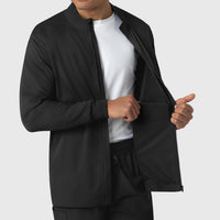 Boundless Men's Warm Up Jacket Black side detail 2