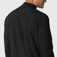 Boundless Men's Warm Up Jacket Black hemline detail