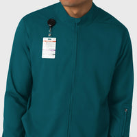 Boundless Men's Warm Up Jacket Caribbean back detail