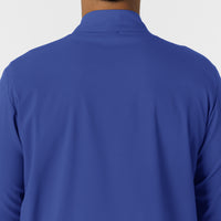 Boundless Men's Warm Up Scrub Jacket Galaxy Blue back detail