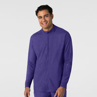 Boundless Men's Warm Up Scrub Jacket - Grape