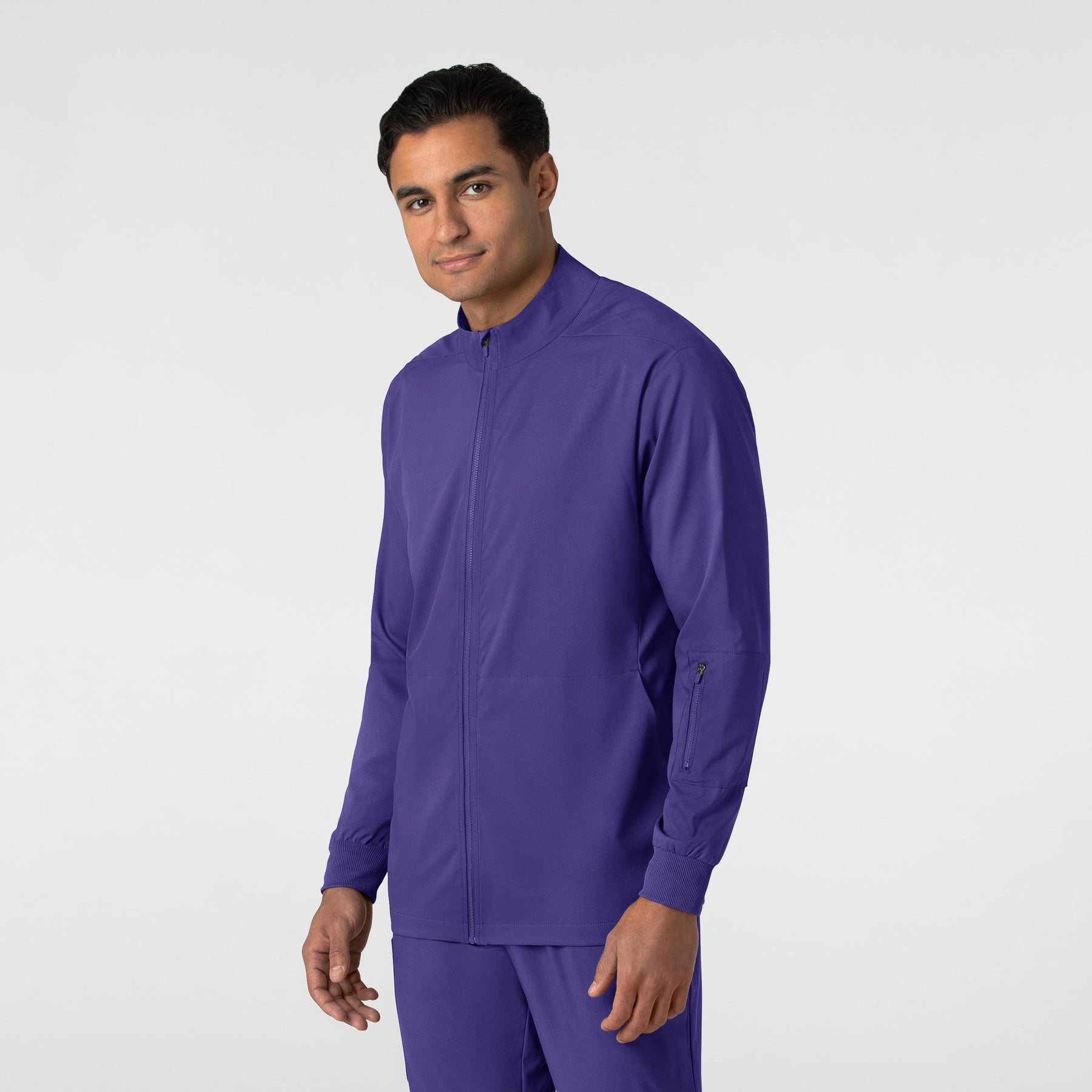 Boundless Men's Warm Up Jacket Grape side view